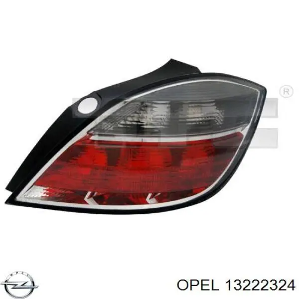 13222324 Opel Lanterna traseira esquerda