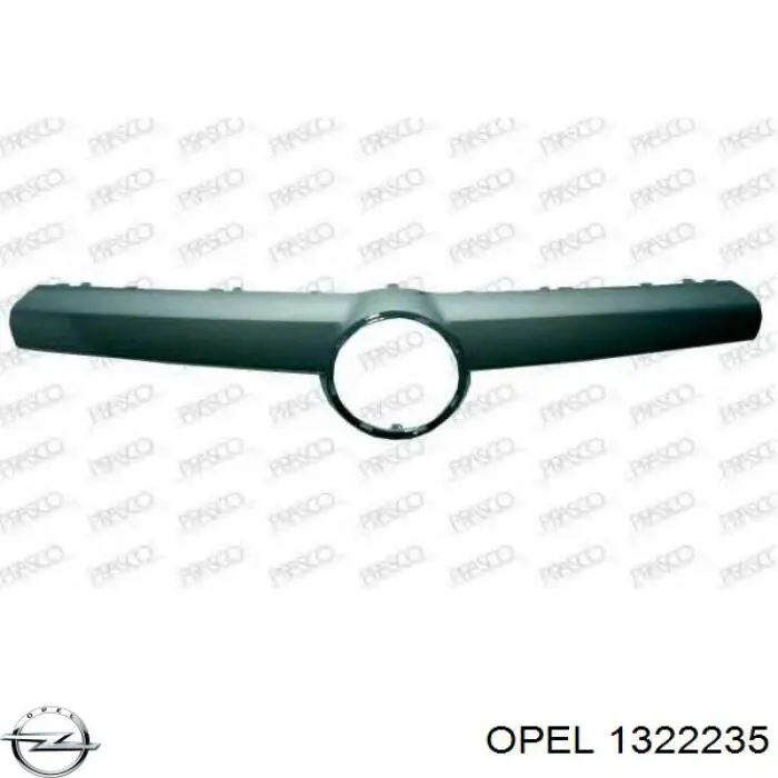 Compre 1322235 Opel Moldura superior de grelha do radiador