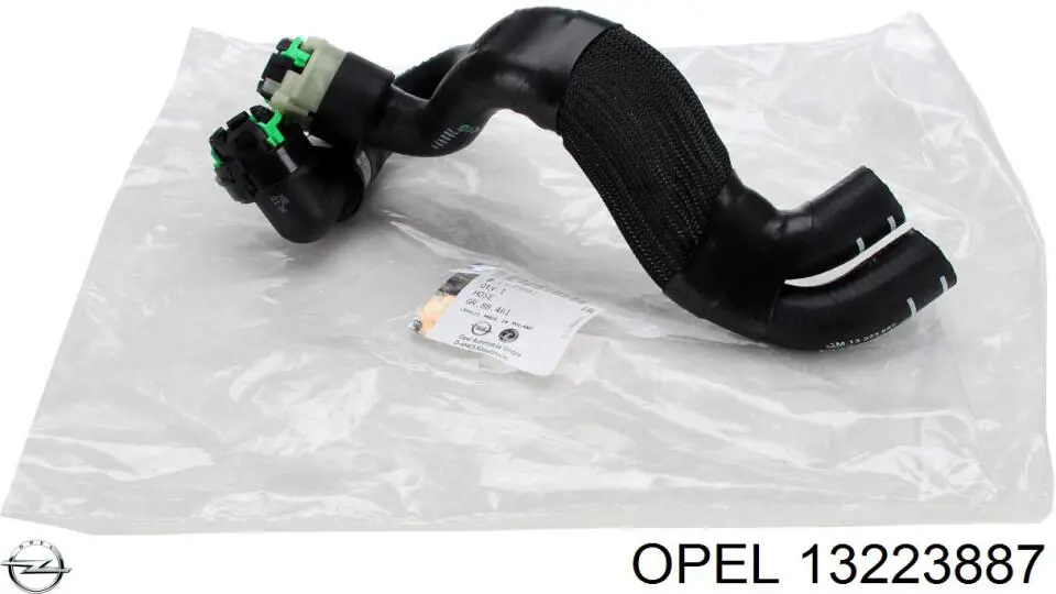 13223887 Peugeot/Citroen Mangueira do radiador de aquecedor (de forno), dupla
