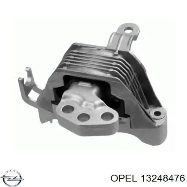 Coxim (suporte) direito de motor 13248476 Opel