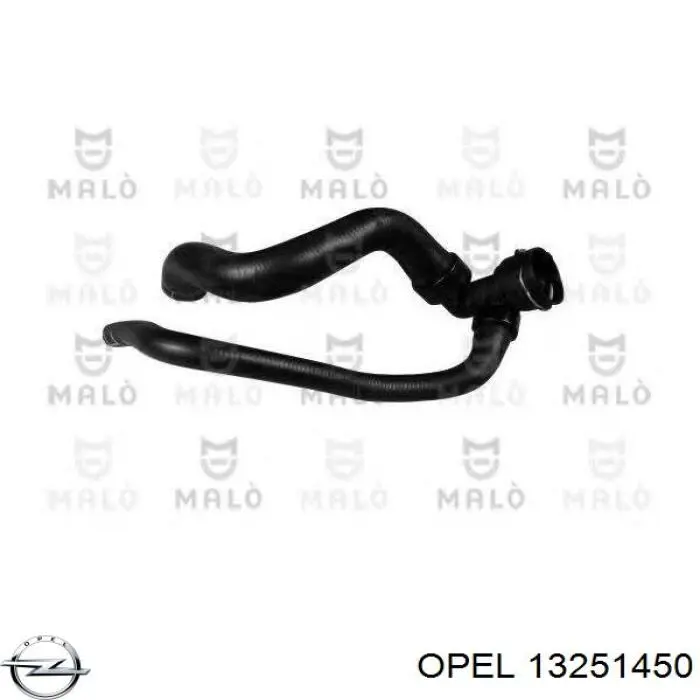 Compre 13251450 Opel Mangueira (cano derivado) do radiador de esfriamento superior