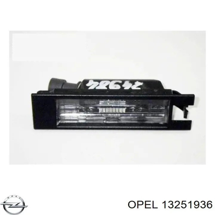 Lanterna da luz de fundo de matrícula traseira Opel 13251936 preço, a partir de 21,48 USD