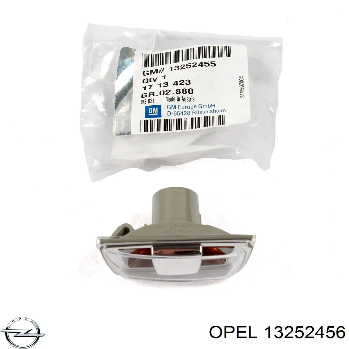 13252456 Opel Luz intermitente no pára-lama direito