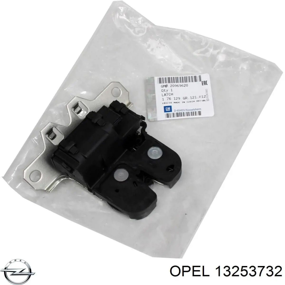 13253732 Opel Fecho de tampa de porta-malas (de 3ª/5ª porta traseira)