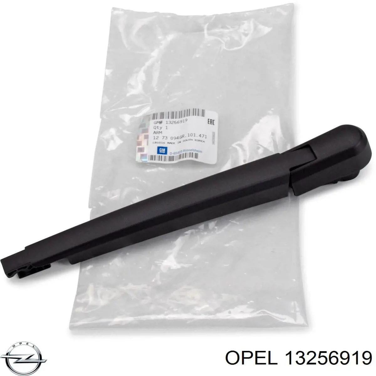 13256919 Opel Braço de limpa-pára-brisas de vidro traseiro