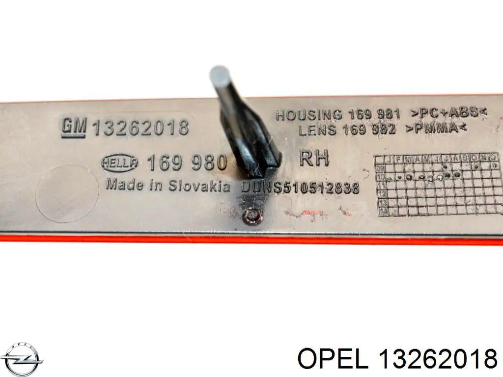 Compre 13262018 Opel Retrorrefletor (refletor) do pára-choque traseiro direito