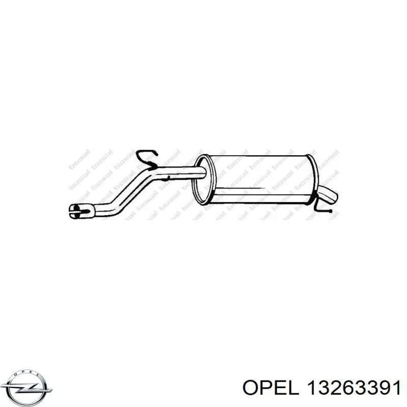 Silenciador, parte traseira Opel 852500 preço, a partir de 243,05 USD