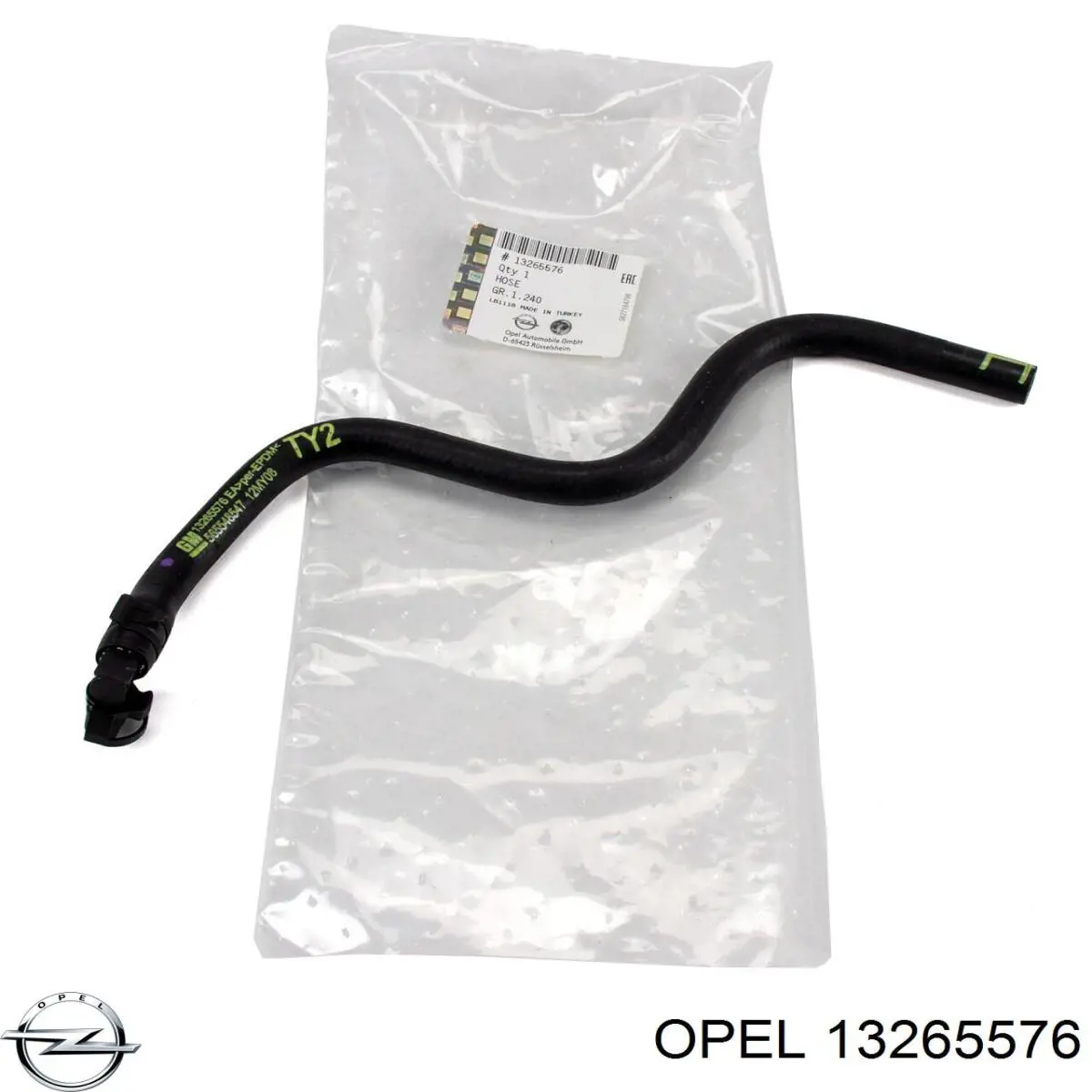 13265576 Opel Mangueira inferior do tanque de expansão