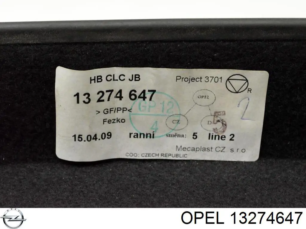 Prateleira de salão traseira Opel 13274647 preço, a partir de 116,71 USD