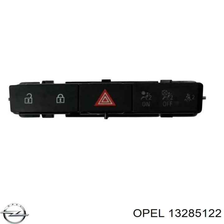 13285122 Opel Botão de ativação do sinal de emergência