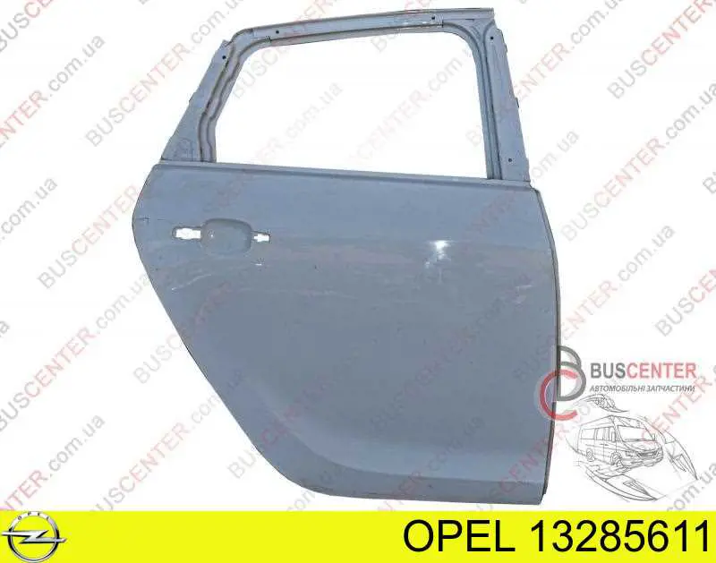 13285611 Opel Porta traseira direita