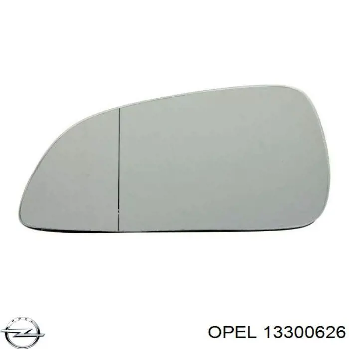 Compre 13300626 Opel Elemento espelhado do espelho de retrovisão esquerdo