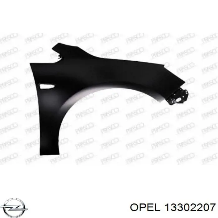 13302207 Opel Pára-lama dianteiro esquerdo