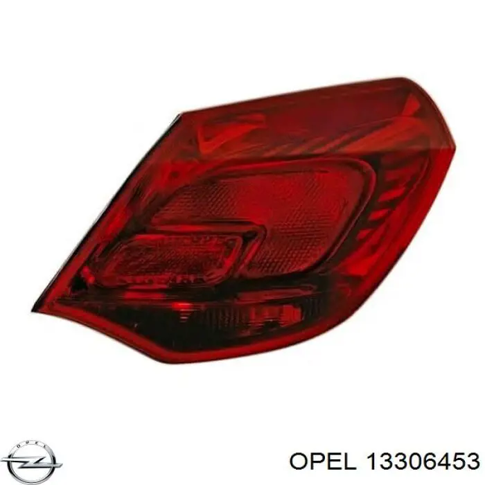 13306453 Opel Lanterna traseira esquerda externa
