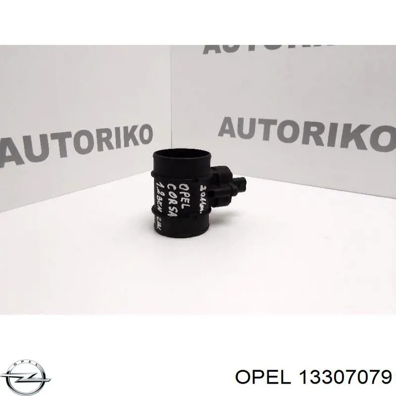 Sensor de fluxo (consumo) de ar, medidor de consumo M.A.F. - (Mass Airflow) 13307079 Opel