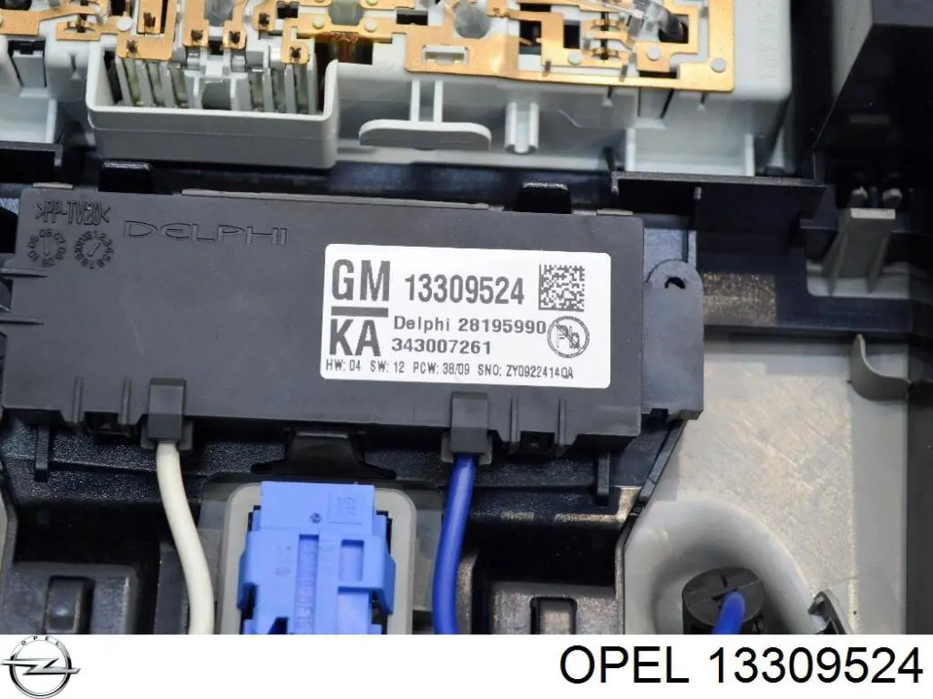 13309524 Opel Unidade de controlo do sinalisador de movimento