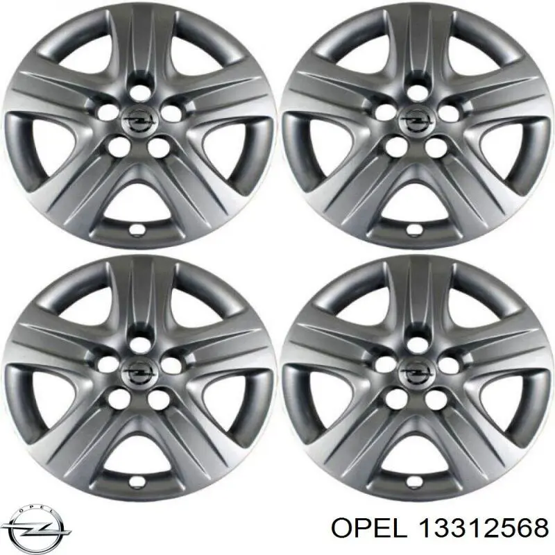 13312568 Opel Coberta de disco de roda