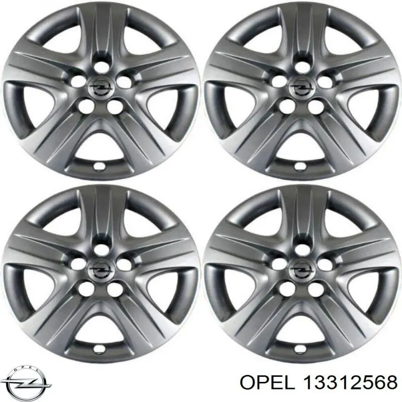 13312568 General Motors Coberta de disco de roda