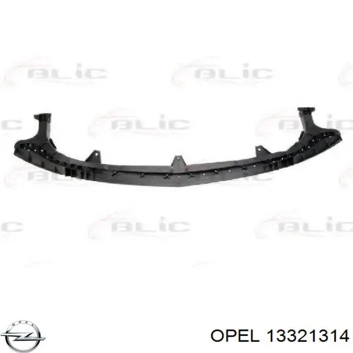 13321314 Opel Reforçador do pára-choque dianteiro