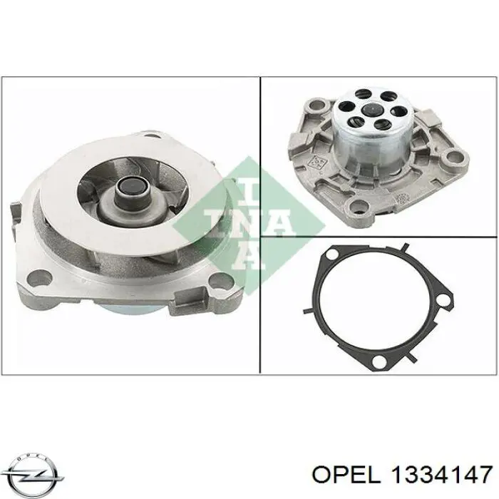Compre 1334147 Opel Bomba de água (bomba) de esfriamento