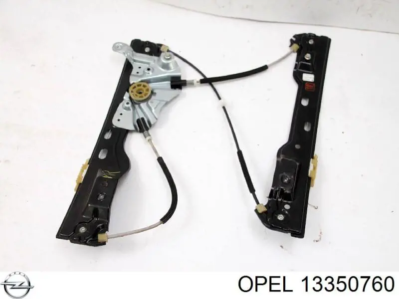 13350760 Opel Mecanismo de acionamento de vidro da porta dianteira direita