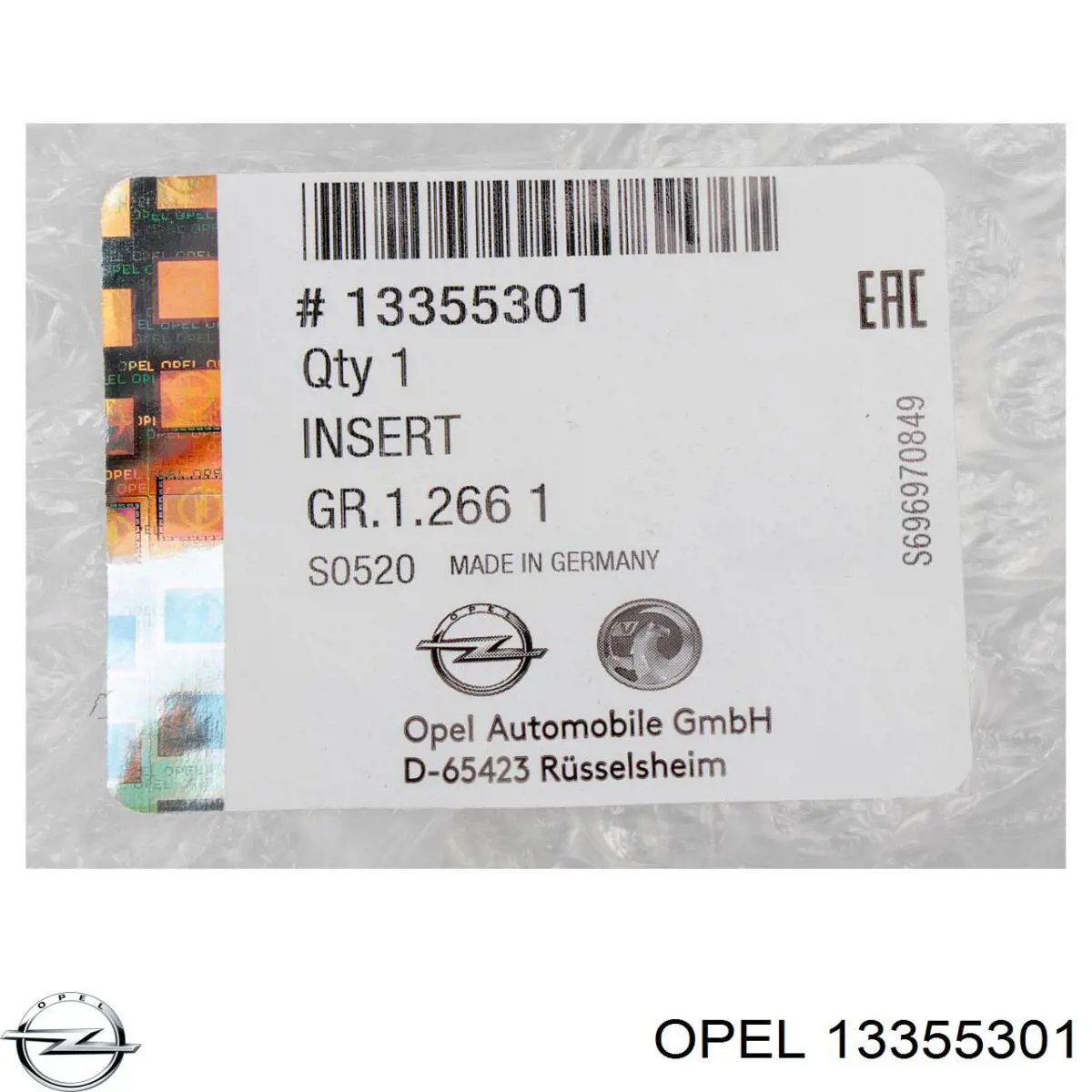 Moldura de grelha do radiador 13355301 Peugeot/Citroen