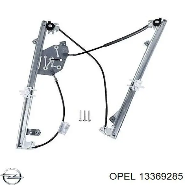 13369285 Opel Mecanismo de acionamento de vidro da porta dianteira esquerda