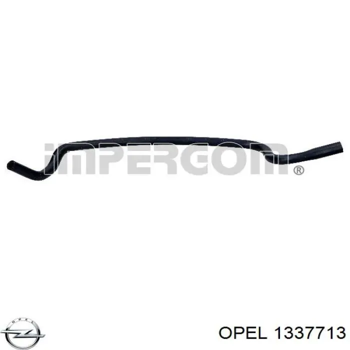 Mangueira (cano derivado) do radiador de esfriamento superior Opel 1337713 preço, a partir de 5,70 USD