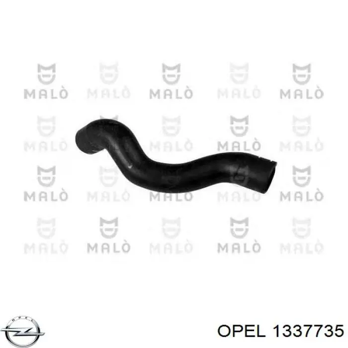 1337735 Opel Mangueira (cano derivado) inferior do radiador de esfriamento