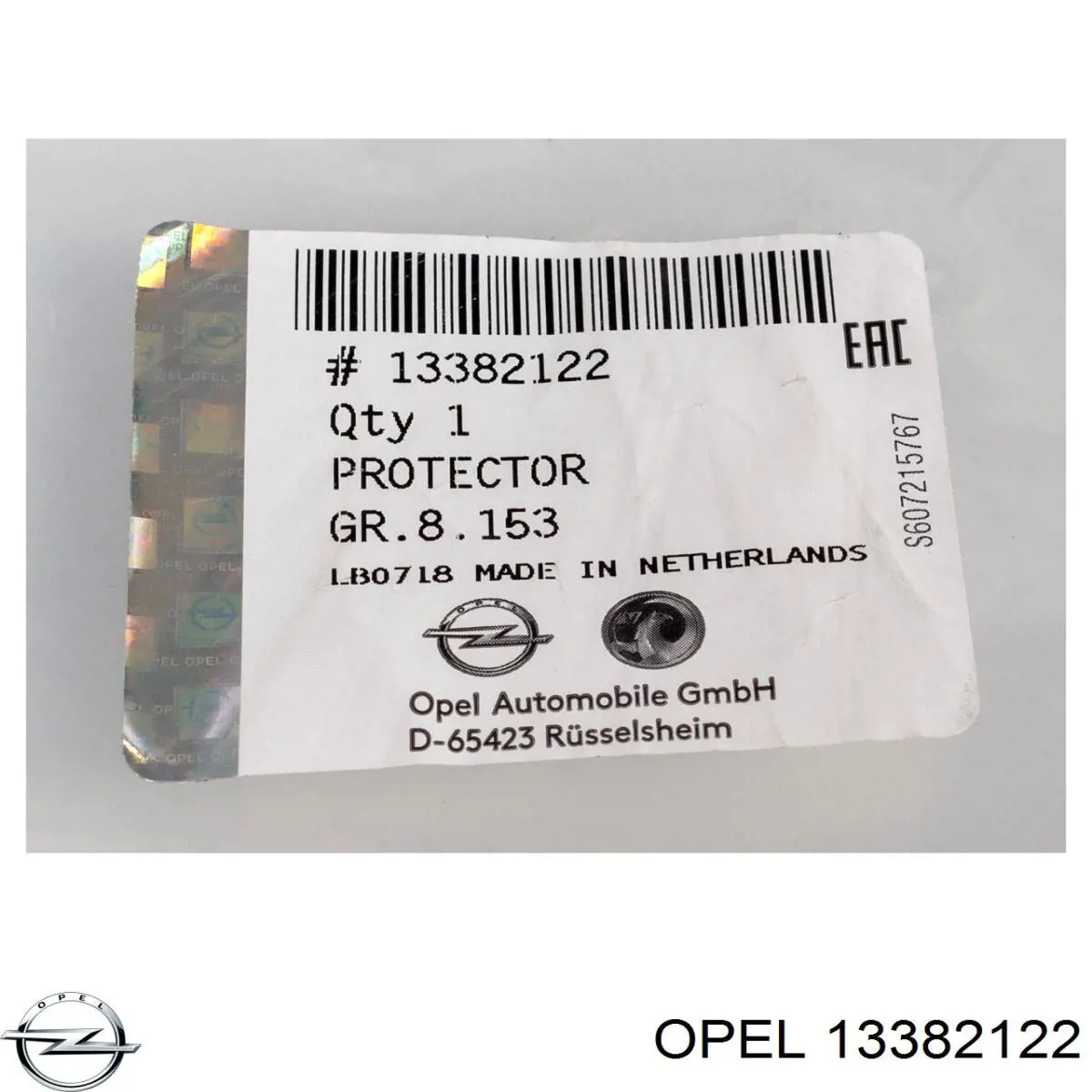 Guarda-barras direito do pára-lama dianteiro Opel 13382122 preço, a partir de 32,86 USD