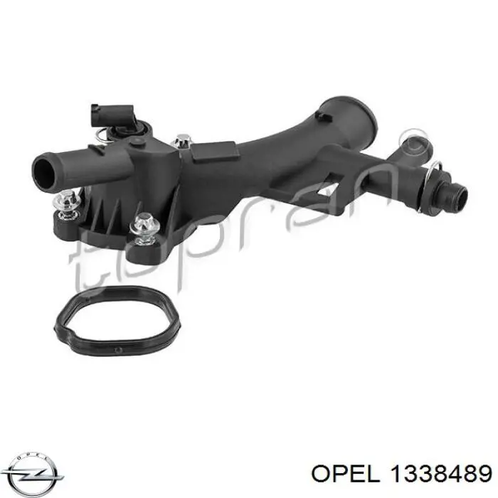 1338489 Opel Flange do sistema de esfriamento (união em T)