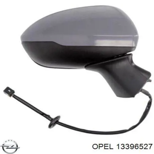 13396527 Opel Elemento espelhado do espelho de retrovisão direito