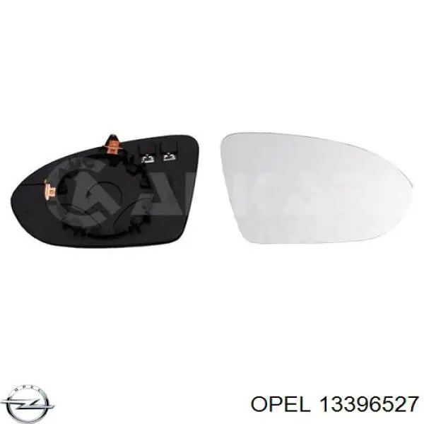 Elemento espelhado do espelho de retrovisão direito Opel 13396527 preço, a partir de 30,59 USD