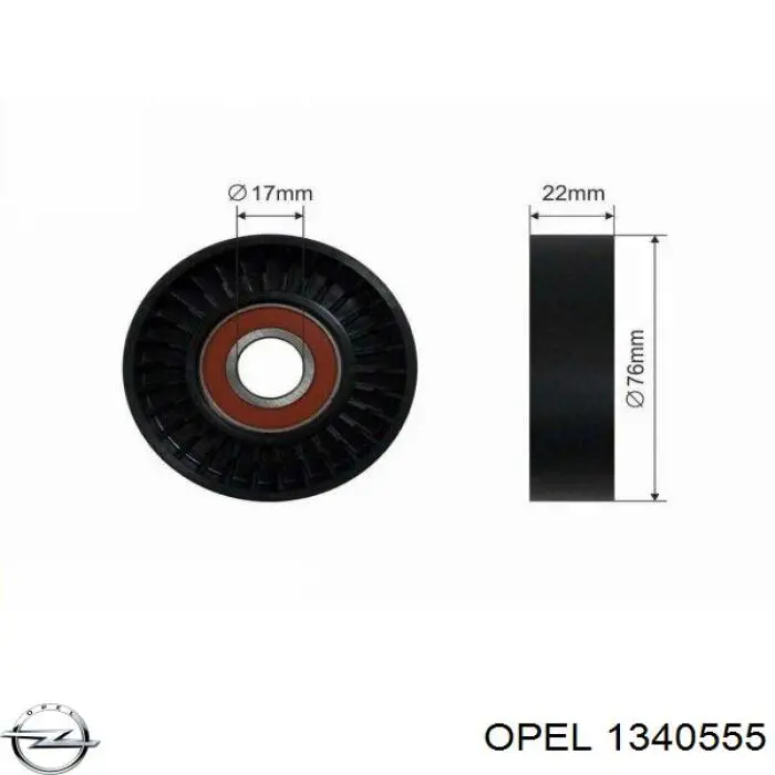 Reguladora de tensão da correia de transmissão Opel 1340555 preço, a partir de 35,75 USD