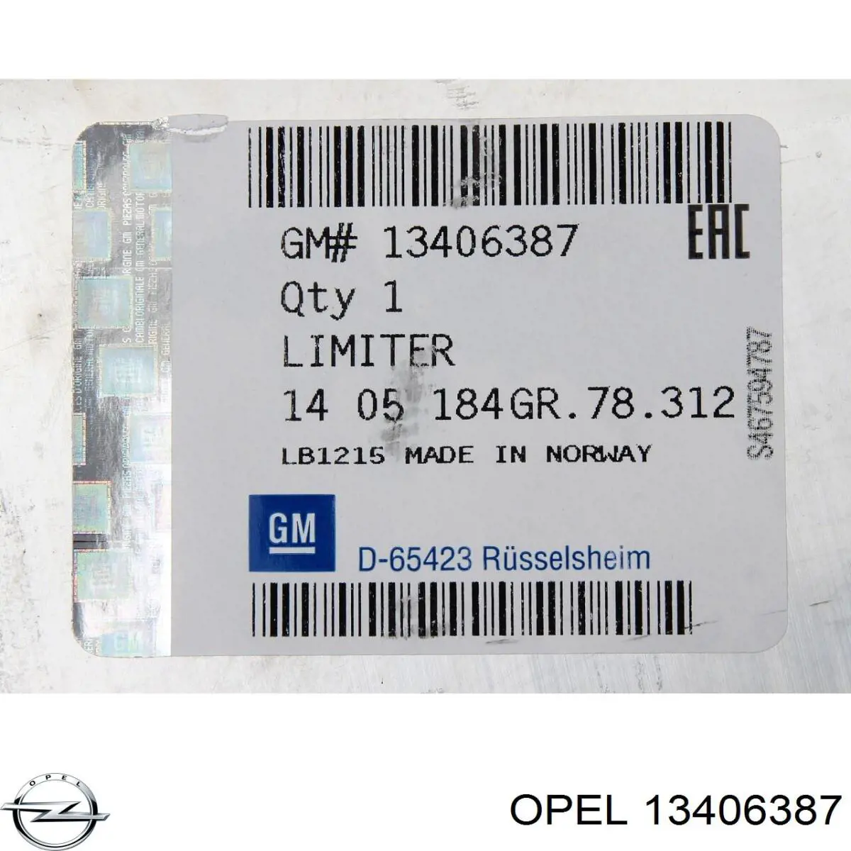 Compre 13406387 Opel Reforçador do pára-choque traseiro