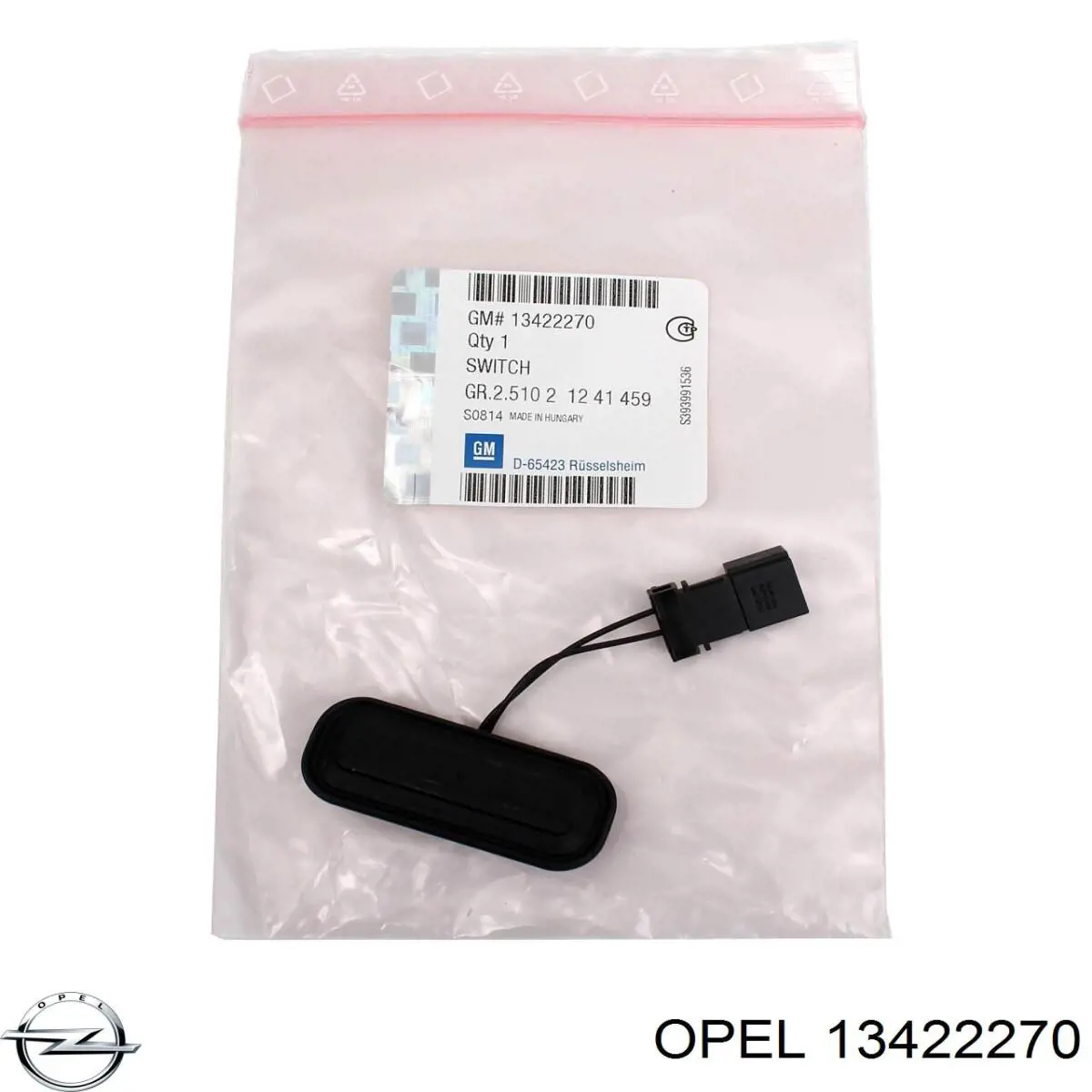 Botão de acionamento do fecho de tampa de porta-malas (de 3ª/5ª porta (de tampa de alcapão) Opel 13422270 preço, a partir de 24,72 USD