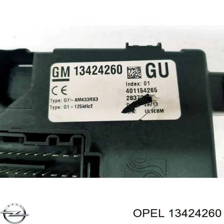 Unidade de conforto 13424260 Opel