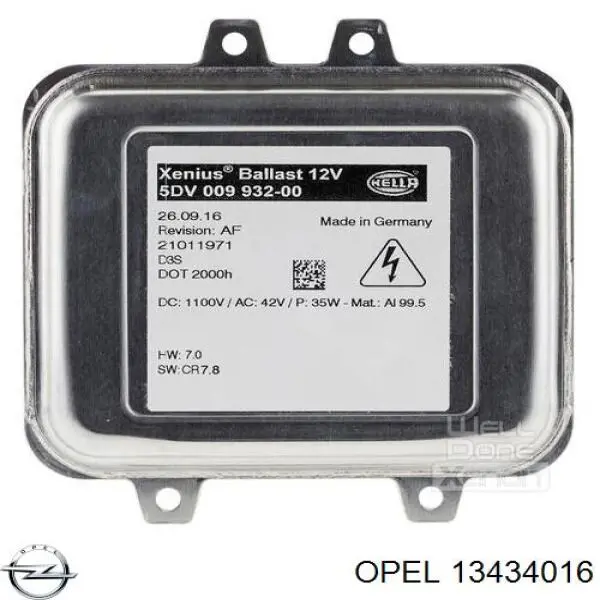 Xénon, unidade de controlo General Motors 13434016 preço, a partir de 118,05 USD