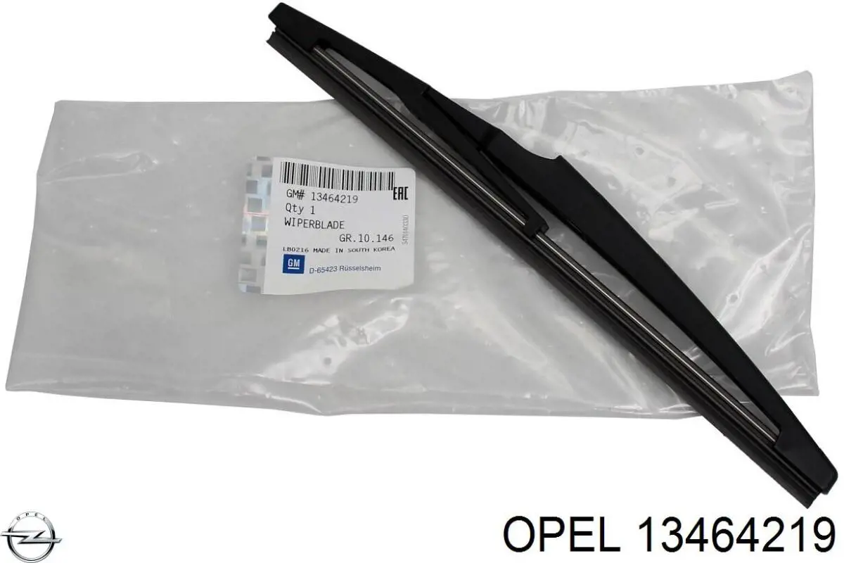 13464219 Opel Limpa-pára-brisas de vidro traseiro