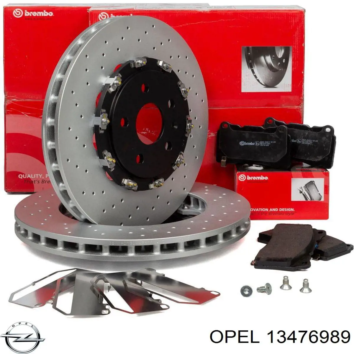 Disco do freio dianteiro 13476989 Opel