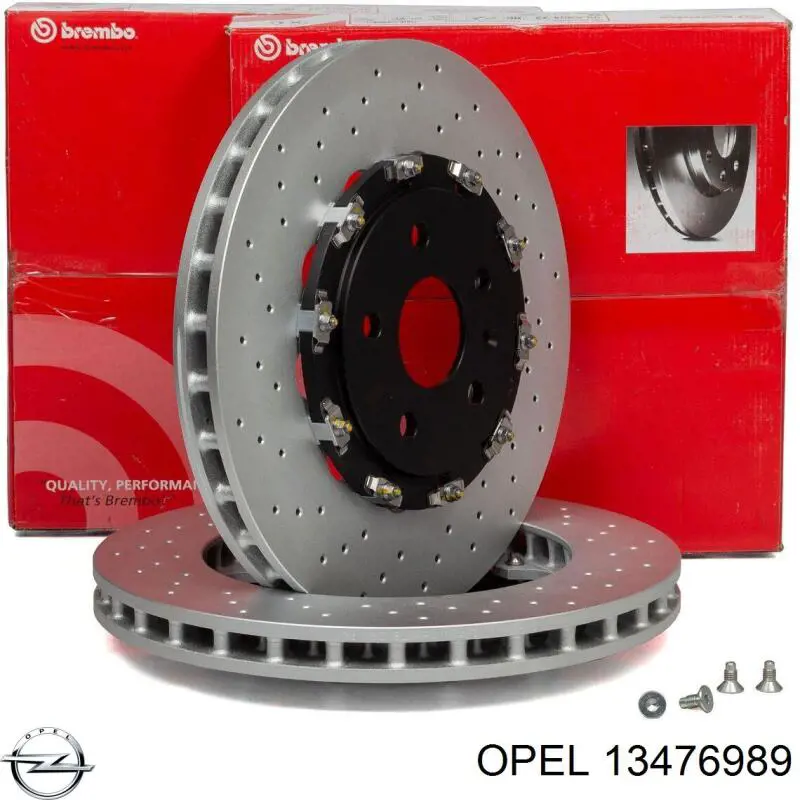 Disco do freio dianteiro 13476989 Opel