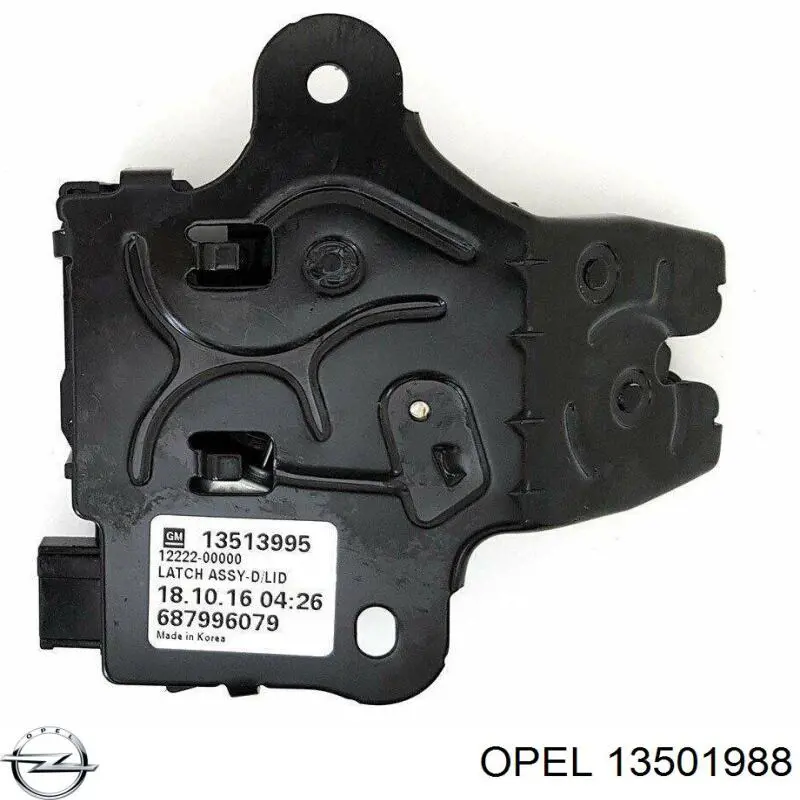 13501988 Opel Fecho de tampa de porta-malas (de 3ª/5ª porta traseira)