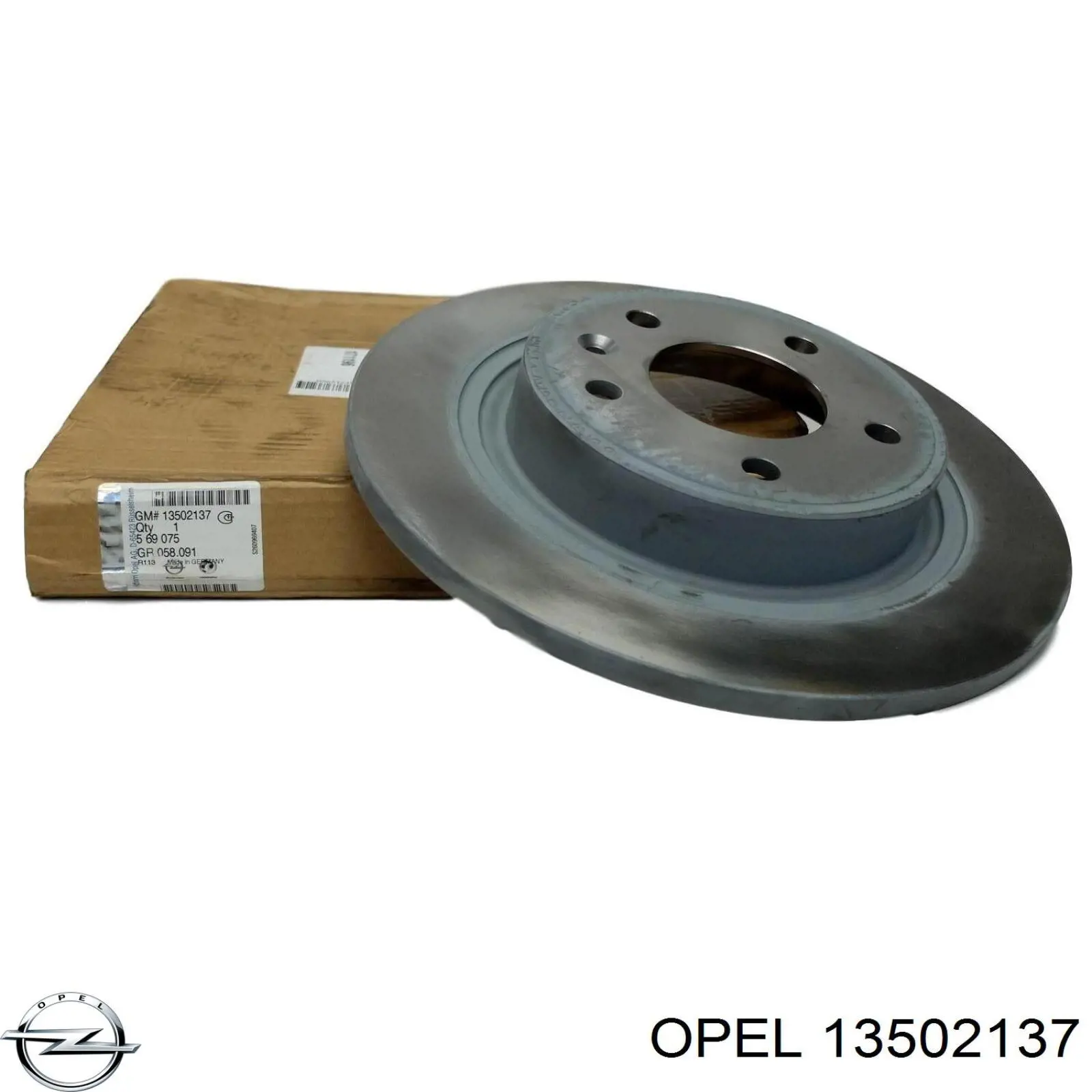 13502137 Opel Disco do freio traseiro
