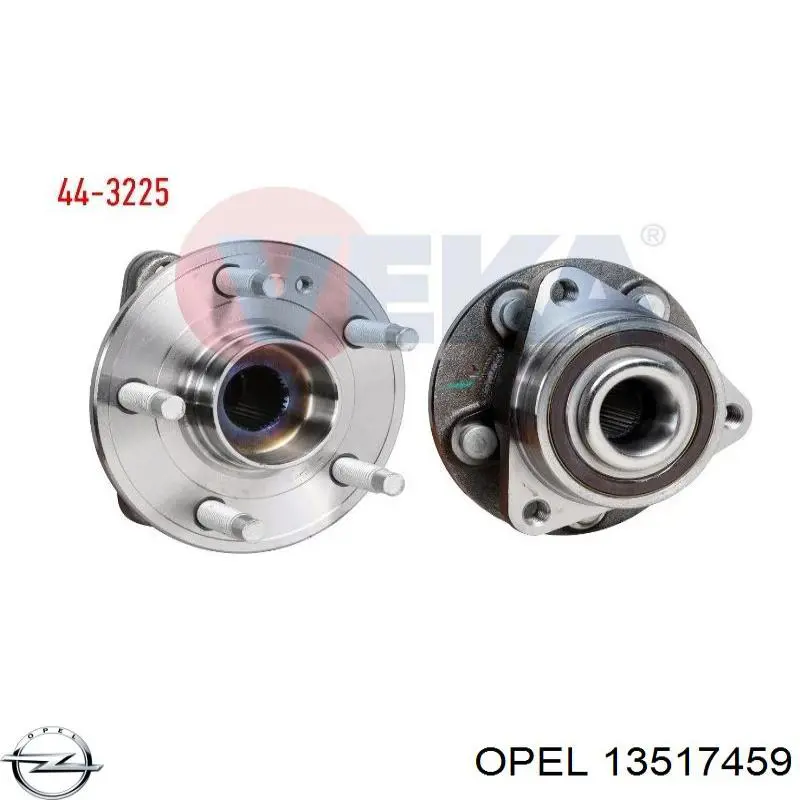 13517459 Opel Cubo dianteiro
