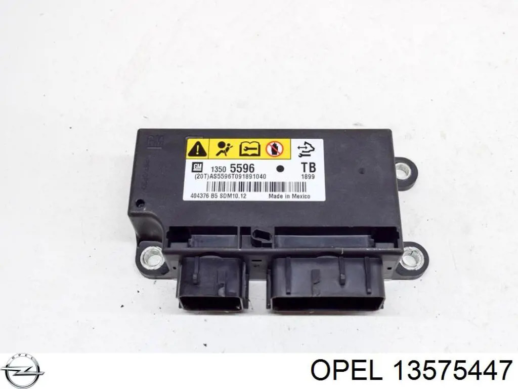 13575447 Opel Módulo processador de controlo da bolsa de ar (Centralina eletrônica AIRBAG)