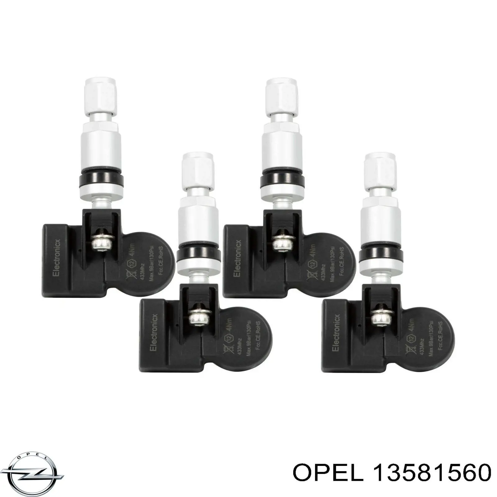 Sensor de pressão de ar nos pneus Opel 13581560 preço, a partir de 58,73 USD