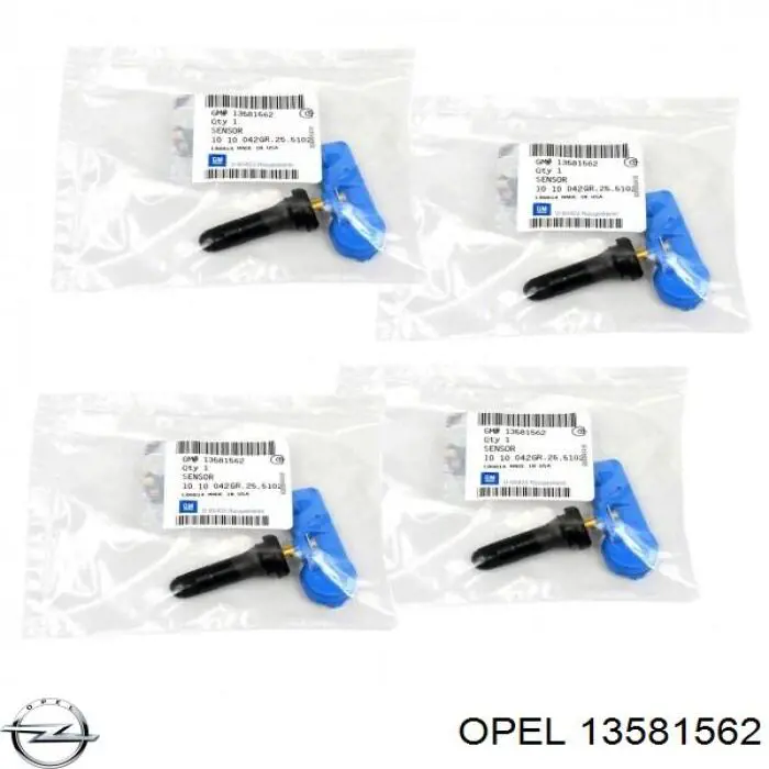 Sensor de pressão de ar nos pneus Opel 13581562 preço, a partir de 50,08 USD