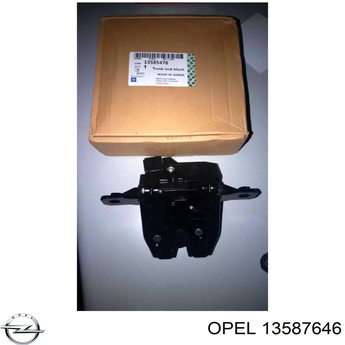 Fecho de tampa de porta-malas (de 3ª/5ª porta traseira) Opel 13587646 preço, a partir de 37,44 USD