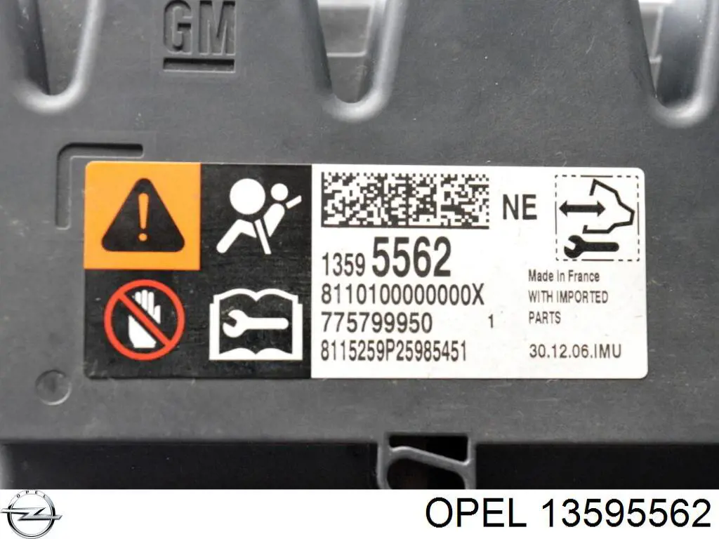 Módulo processador de controlo da bolsa de ar (Centralina eletrônica AIRBAG) Opel 13512293 preço, a partir de 137,91 USD