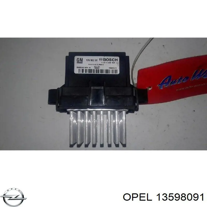 Resistor (resistência) de ventilador de forno (de aquecedor de salão) Opel 13598091 preço, a partir de 37,21 USD